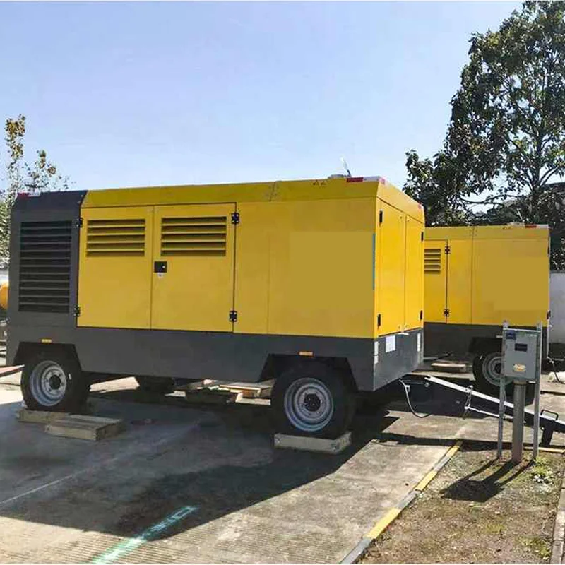 Prezzo di fabbrica del compressore d'aria diesel mobile a vite portatile per estrazione mineraria da 900cfm 16bar 25m3