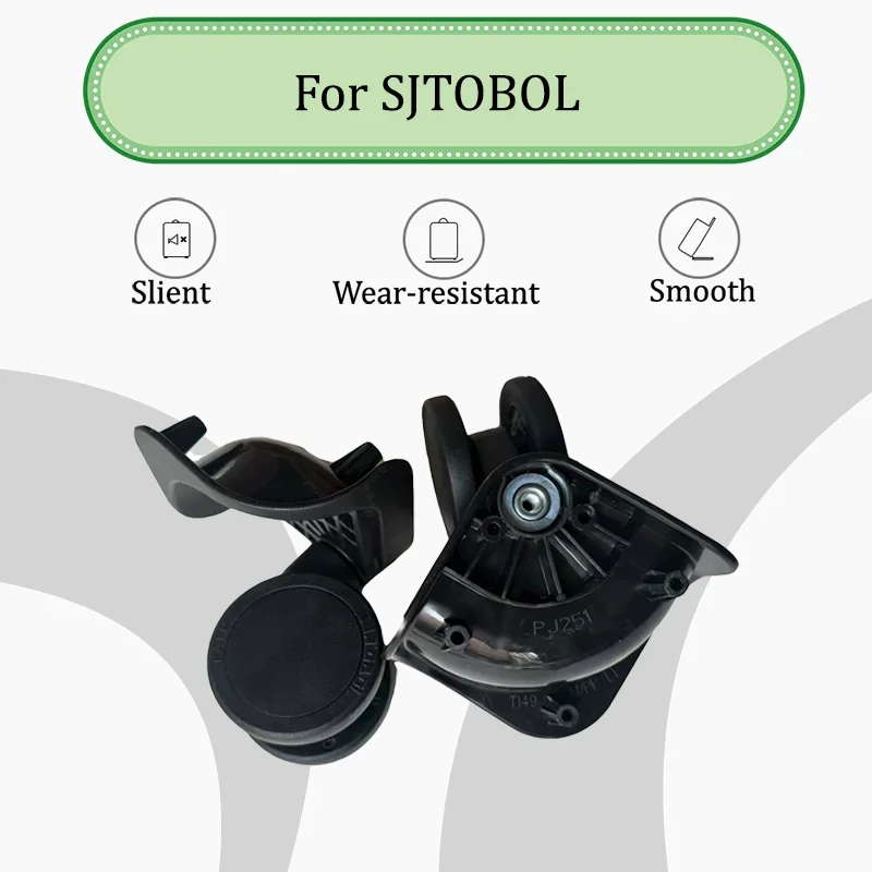 For SJTOBOL T149 Smooth & Effortless Luggage Wheel Replacement Parts 360° Swivel Wheels Pressure-Resistant Replacement & Repair