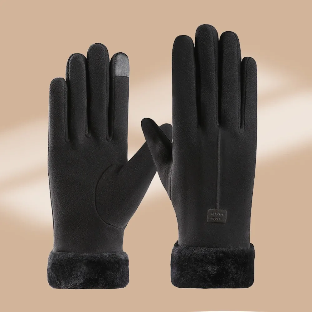 New Touchable Screen Winter Gloves Warm Full Finger Touch Screen Gloves Windproof Cold Proof Gloves Women Men