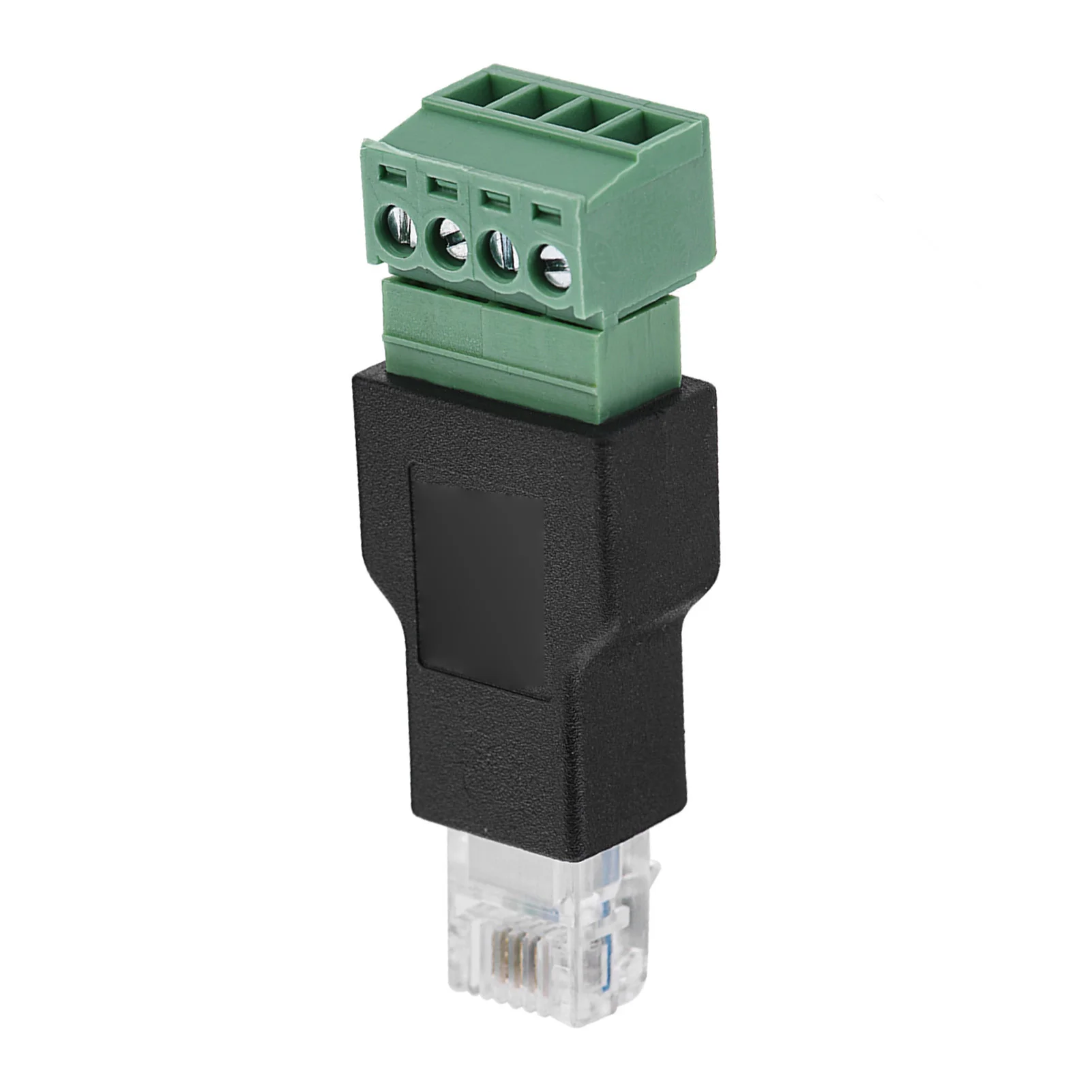 AV Screw Terminal Screw Terminal Adaptor RJ11 Screw Terminal Ethernet Connector RJ11 6P4C Male to 4 Pin Screw Terminal Connector