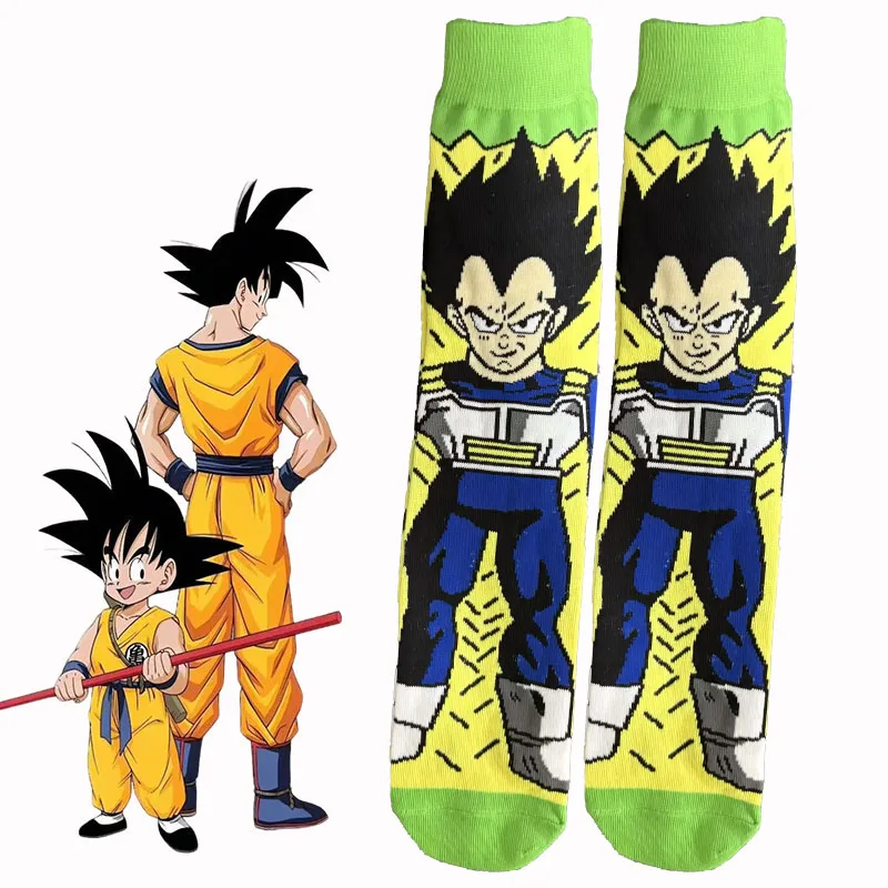 1/8 Pairs Seven Dragon Ball Trendy Knitted Breathable Knee-High Socks Unisex