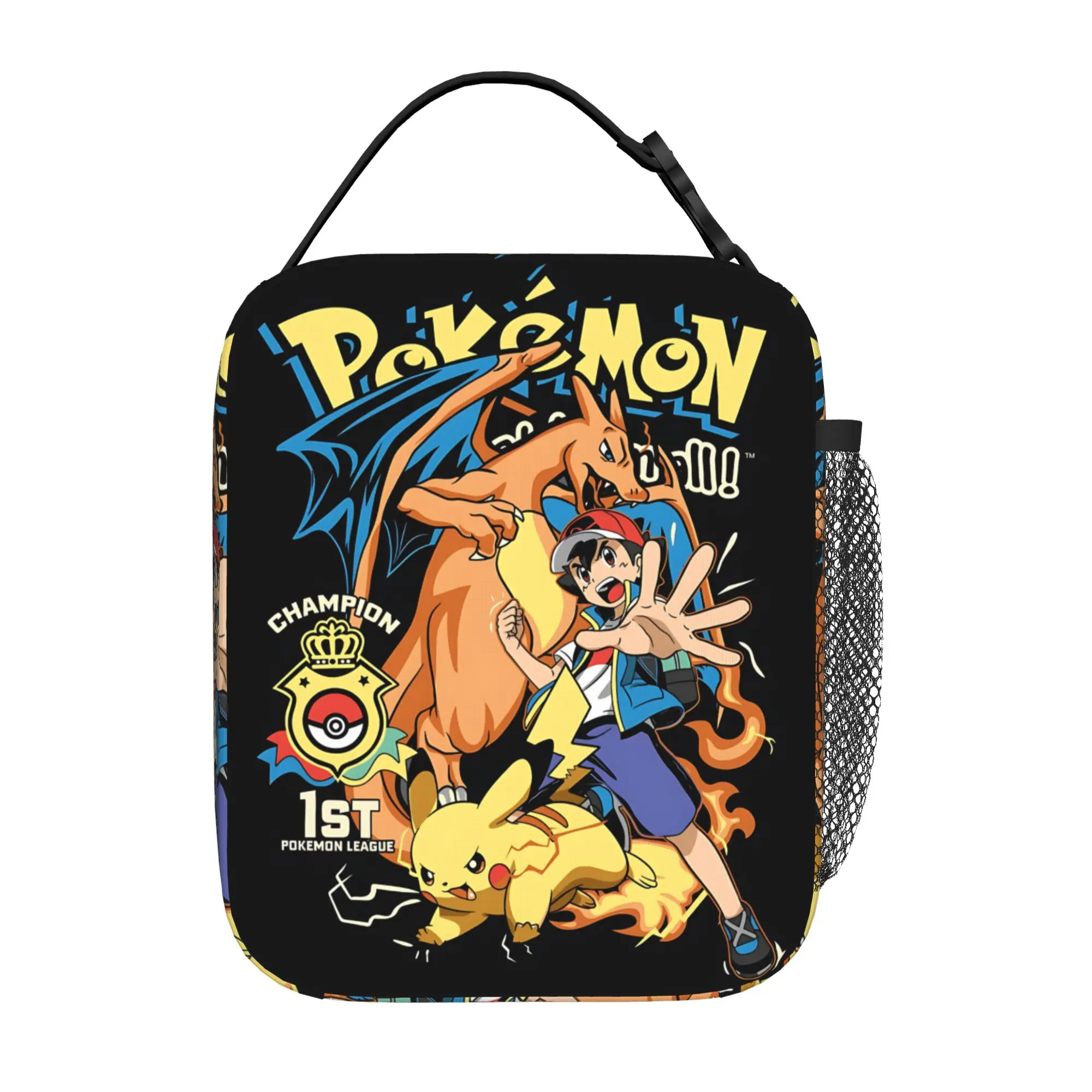 Pokemon Insulated Lunch Bag Ice Pack Rice Bag Charizard bolsa Student Bento Lunch Handbag Insulation