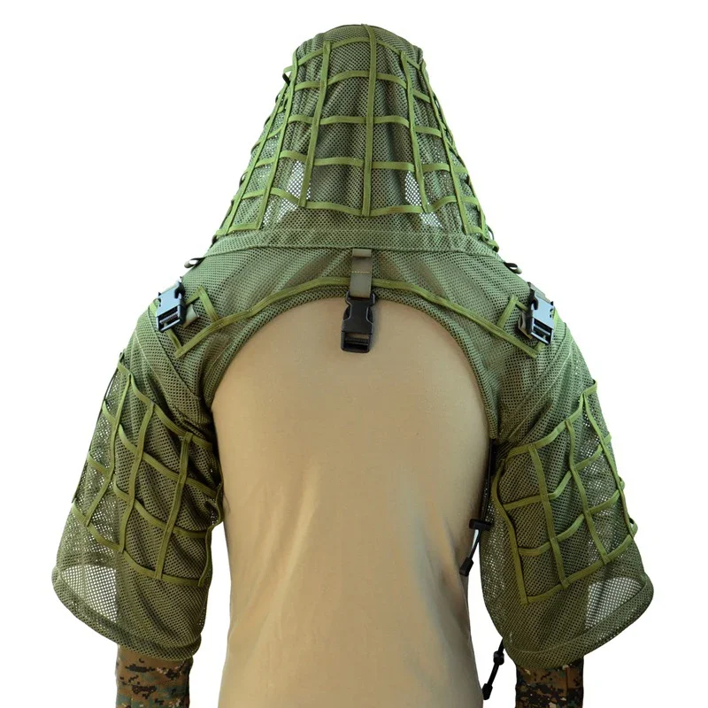 

Tactical Ghillie Suit Airsoft Sniper Shooting Ghillie Shawl Coat Uniform Hunting Camouflage Ripstop Fabric Hood Ghillie Suit