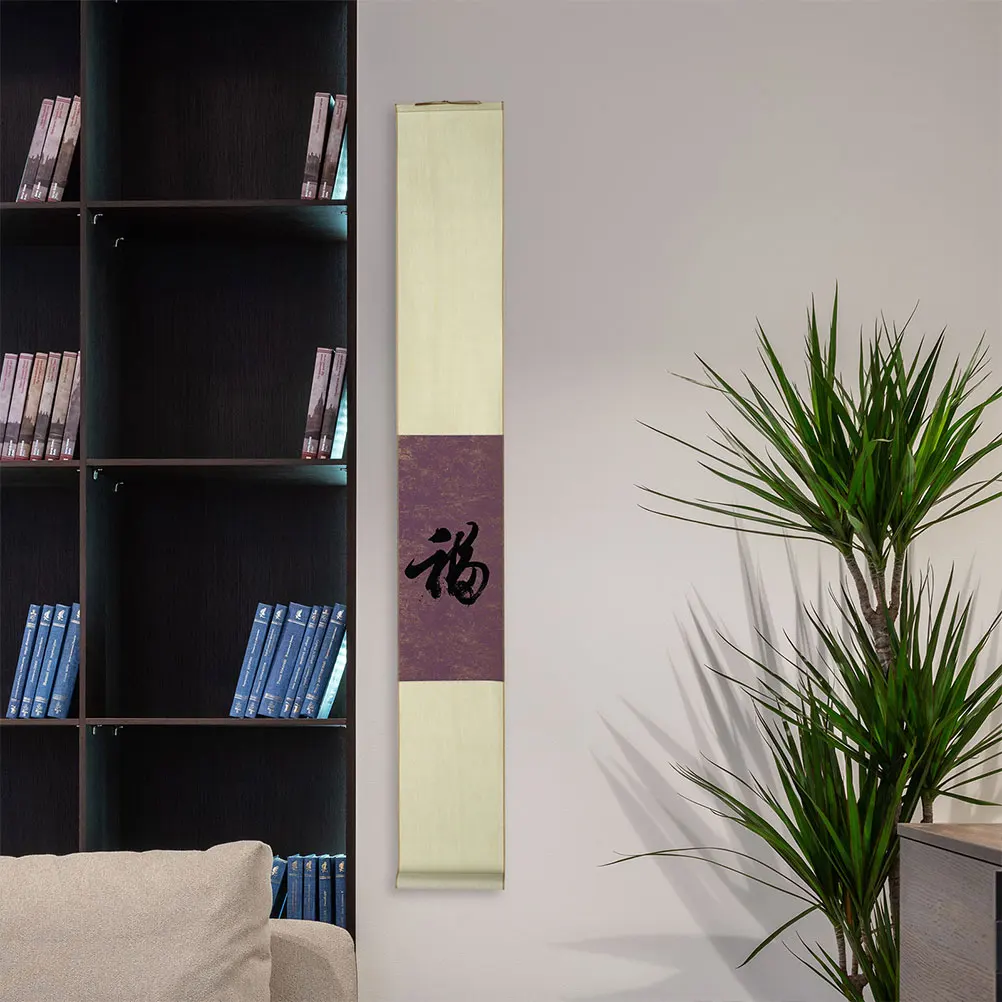 2pcs Xuan Paper Scroll Blank Hanging Scroll For Calligraphy Painting Water Color Art Wall Decor Drawing Supply Practice Paper