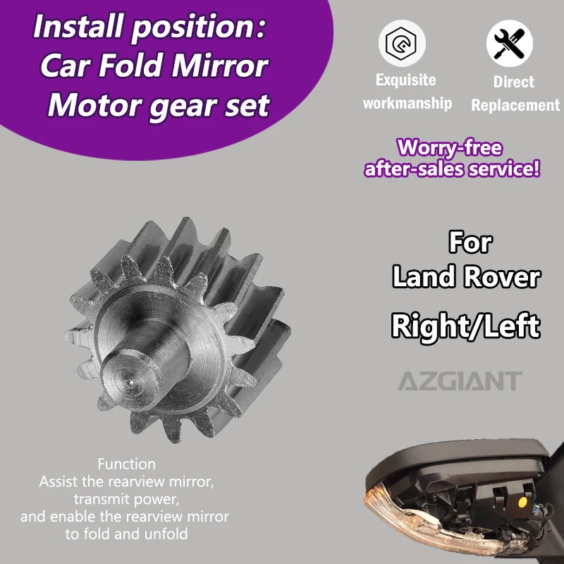 

For Land Rover Discovery III MK3 IV MK4/LR3 LR4/Range Rover Sport L320 L322 Car 15T gear of Side Wing Mirror Folding Motor