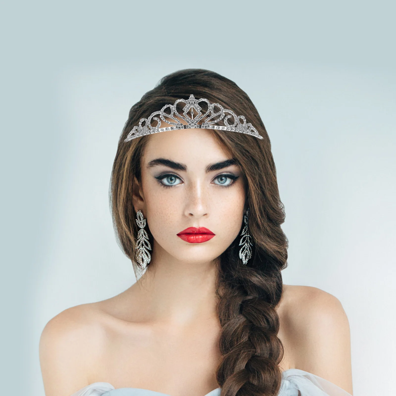 

Girls Crown Headb Rhinestone Pink Birthday Zinc Alloy Tiara Hair Accessories Women Girls Tiara Hair Jewelry Female Crown