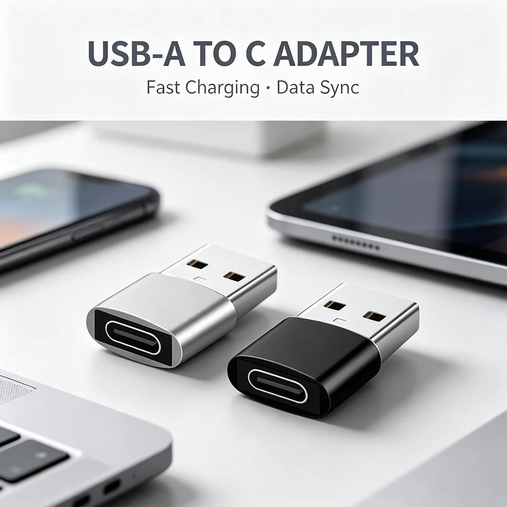 2Pcs USB To Type C OTG Adapter USB USB-C Male To Micro USB Type-c Female Converter For Macbook Samsung S20 USBC OTG Connector