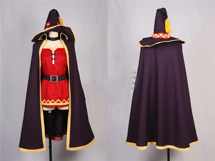 KonoSuba God's Blessing on this Wonderful World Cosplay women Megumin Cloak Dress Uniform Outfit Anime Cosplay Costumes