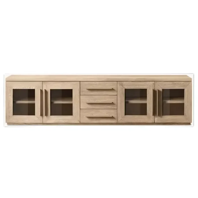Contemporary American-Style TV Cabinet High-End and Simple Design for Living Room Home Furniture with Storage Features