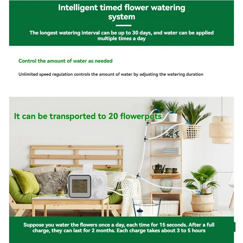 

THIVN-Smart Automatic Watering System Potted Plants Self Watering System With Drop Arrow