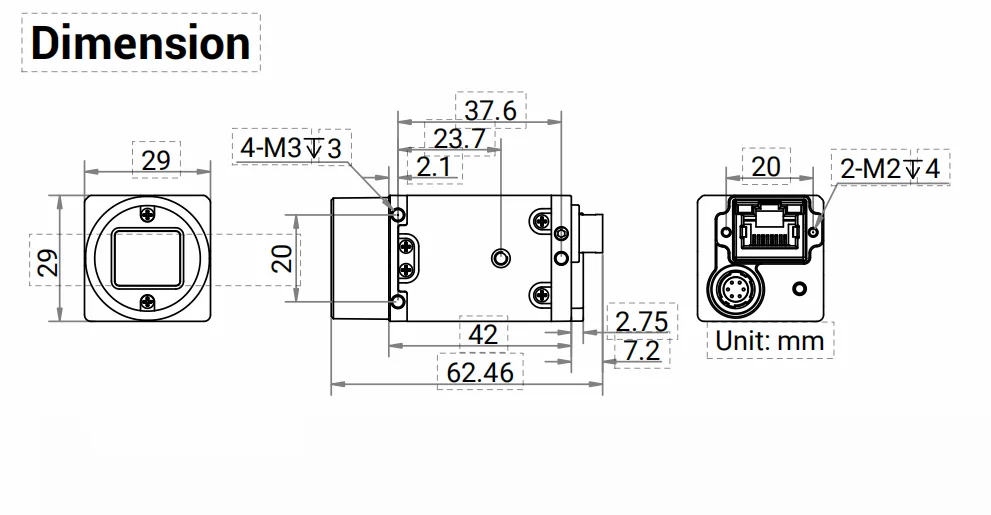 Hikrobot Industrial Camera MV-CU120-GC/GM COMS Snoy Sensor High Performance Global Shutter Industrial Machine Vision