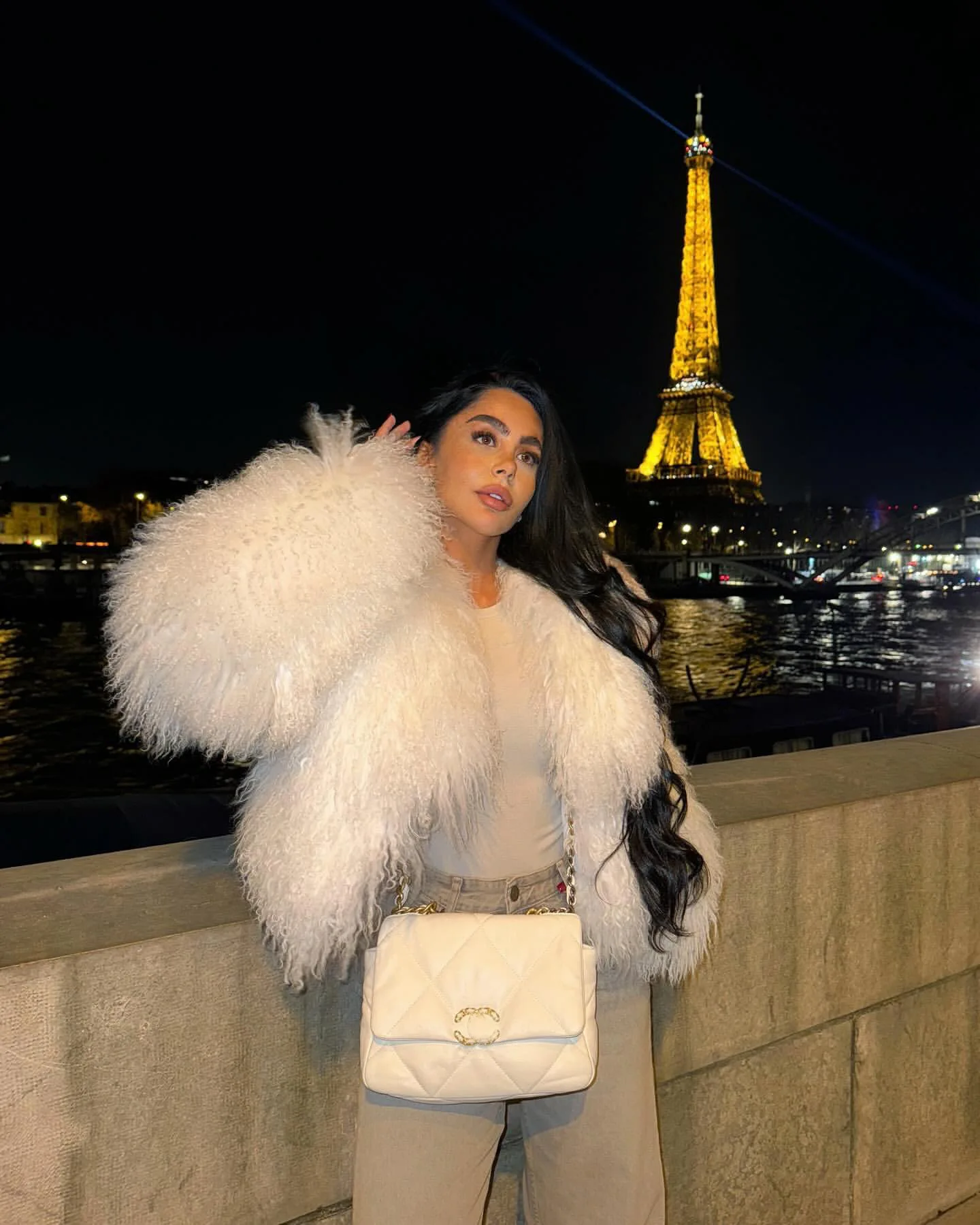 Manteaux en fausse laine et fourrure pour femmes, pardessus court Y2k, col en V, manches longues, point ouvert, épais, ample, élégant, automne hiver 2025