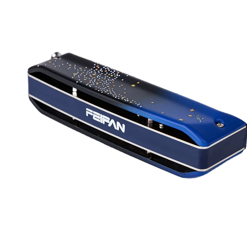 Professional 12-Hole 48-Tone Chromatic Harmonica Mouth Organ with Plastic Body for Playing and Gift Giving