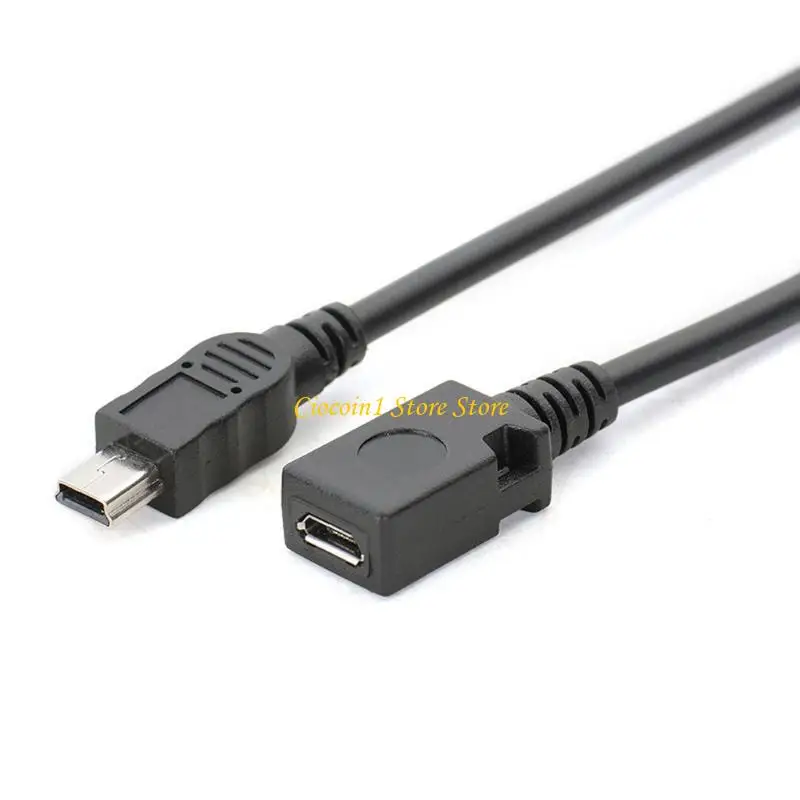 A3PC Universal Micro USB Female to Mini USB Male Adapter for MP4 GPS Phone Charging Double Sided Charging & Data Transfer