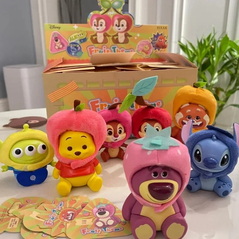 Nieuwe Miniso Stitch Buitenaardse Fruit Hoofddeksels Serie Blinde Doos Lucky Mystery Box Kawaii Anime Figuur Model Collectie Speelgoed Geschenken