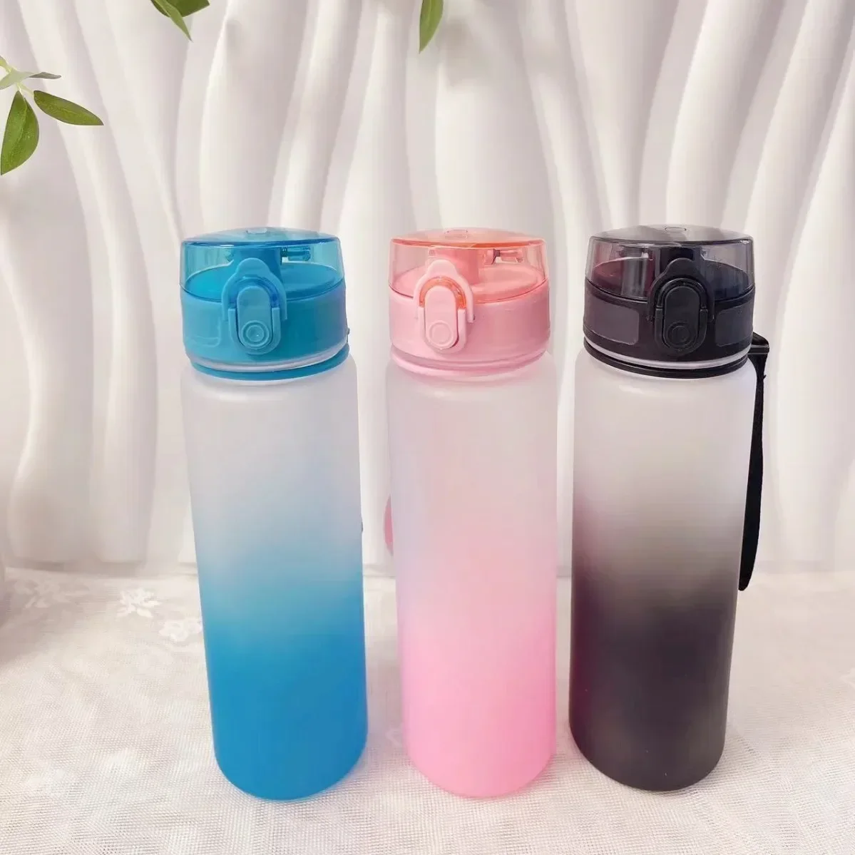 500ml Sports Water Bottle Portable Gym Travel Colorful Leakproof Drinking Bottle Portable Water Bottle for Outdoor Fitness