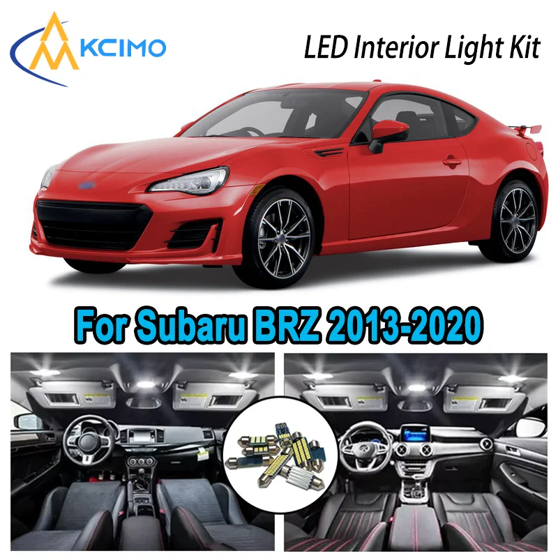 

For Subaru BRZ 2013-2020 2014 2015 2016 2017 Premium Bright LED Interior Dome Map Trunk Light Kit Car Led Lamps Canbus No Error