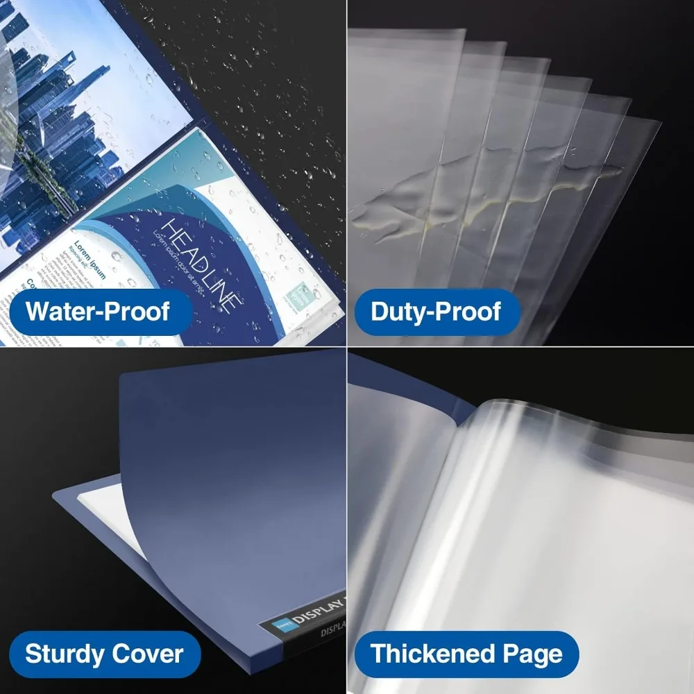 แฟ้ม 30 ช่องพร้อมปลอกพลาสติก 9x12 (สีน้ำเงิน), โฟลเดอร์ผลงานศิลปะสำหรับงานหนักพร้อมตัวป้องกันแผ่นใส, จอแสดงผล 60