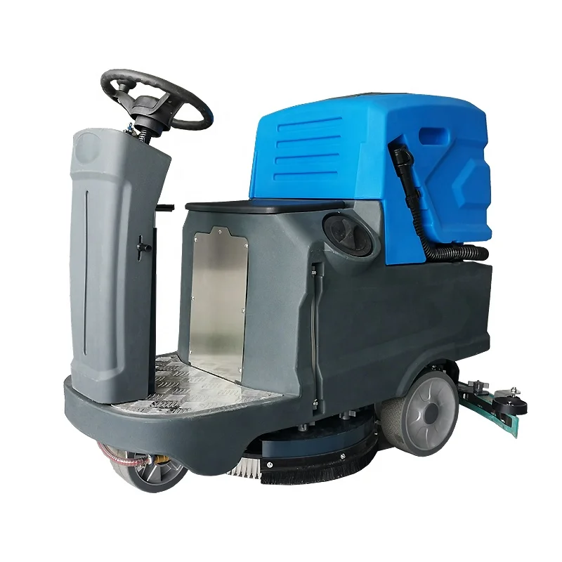 Industrial Cleaning Automatic Washing Commercial Scrubbing Machine Ride On For Auto Double Rider Cement Floor Scrubber