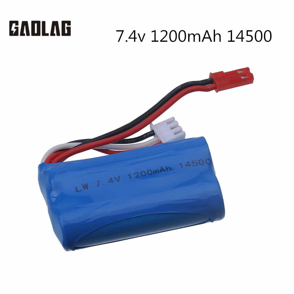 7,4 V 1200mah 14500 перезаряжаемая батарея для Syma F1 BR6802 HJ370 W608-7 YD712 YD921 Дистанционное управление вертолет Дрон игрушки запчасти