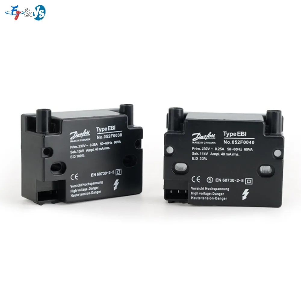 EBI Ignition Transformer 052F0030 2-Pole 052F0040 1-Pole 230V 15kV High Voltage Ignition Unit for Oil Gas Burner Boiler