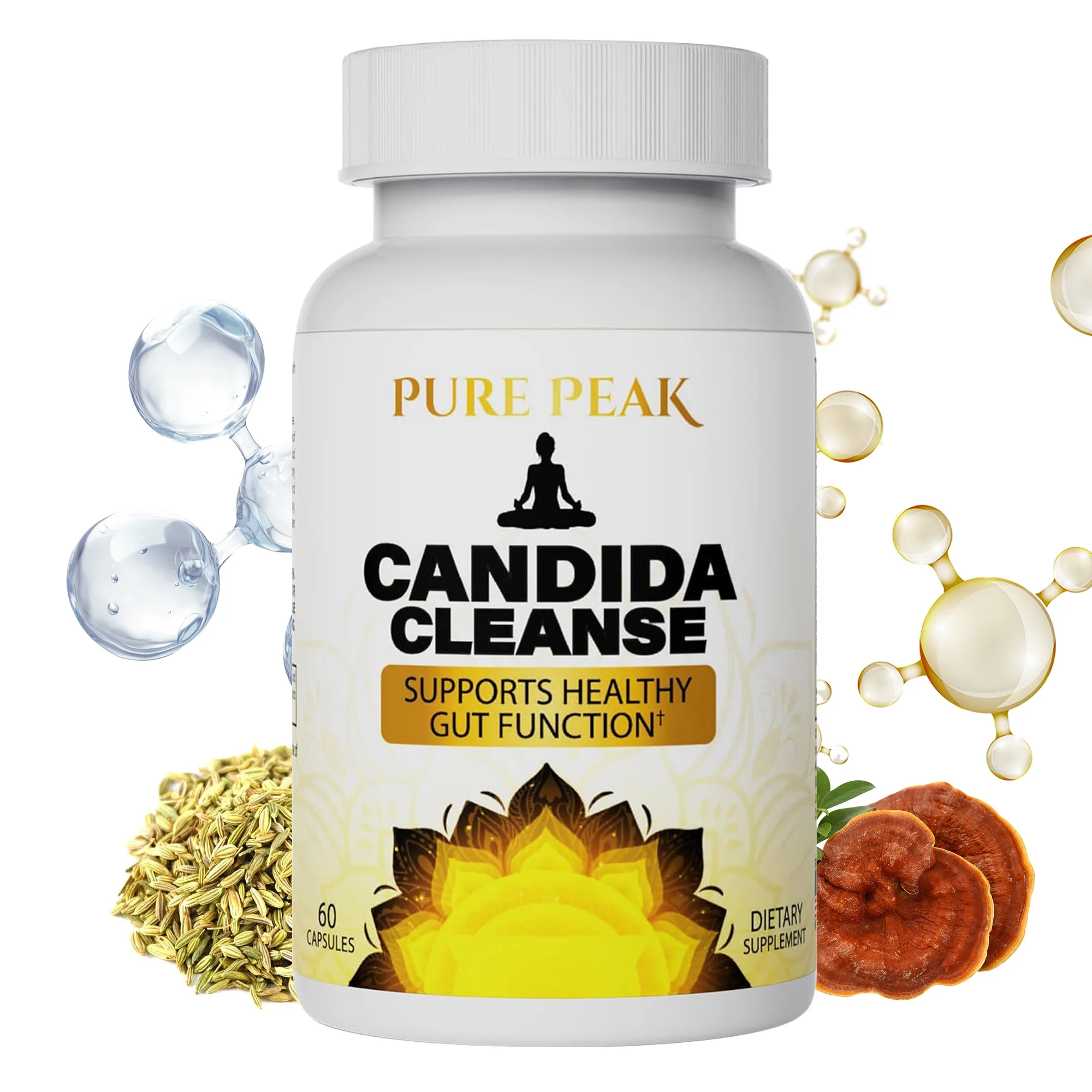 

Candida Cleanse - Helps Boost The Immune System and Digestive Function, Promote Gut Health, and Maintain Regularity