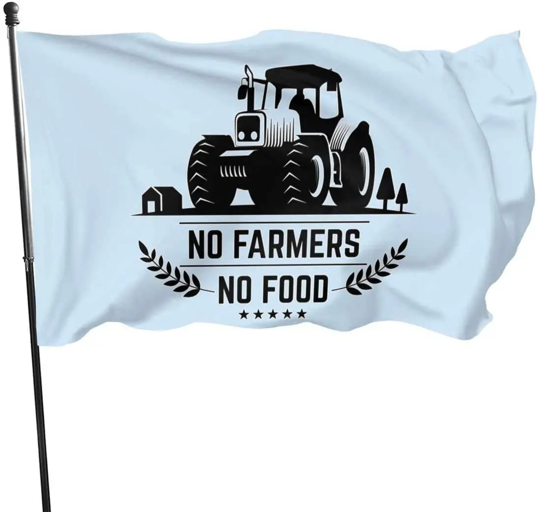 No Farms No Food Farmer Truck 3x5 Ft Us Flag Garden Flag Yard Flag Decorative Flag