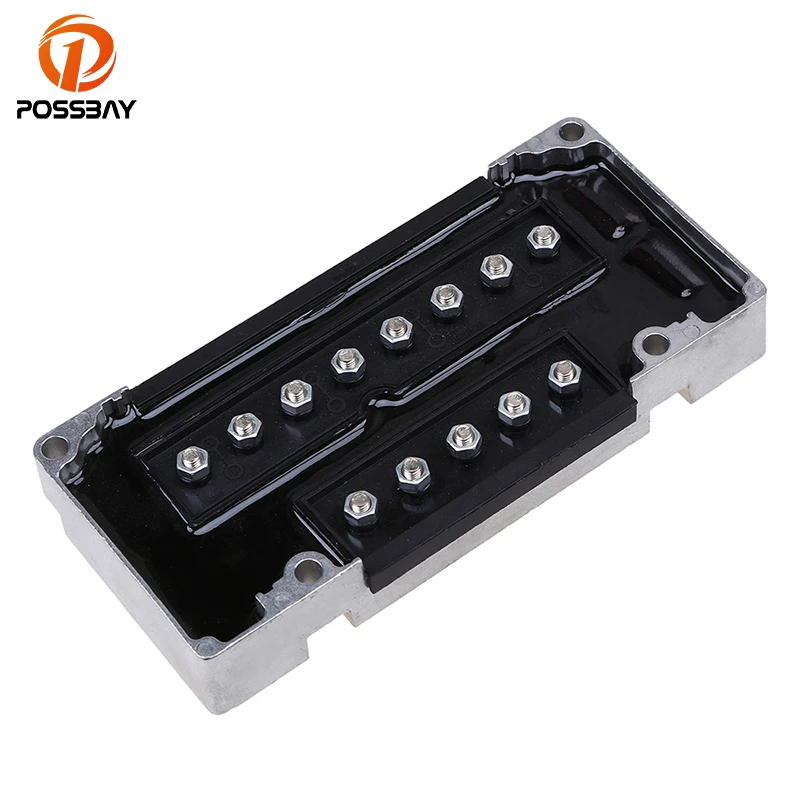 

POSSBAY Outboard CDI Switch Power Box fit for 332-5772A7 114-5772 18-5881 40-125 HP D283222-G437999 Aluminum CID Switch Box