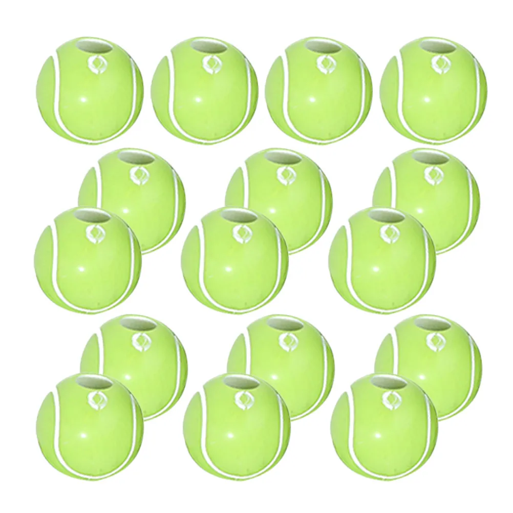 

300Pcs Tennis Ball Beads Sturdy Colorfast DIY Loose Spacer Beads for Jewelry Making Bracelets Necklaces Earrings
