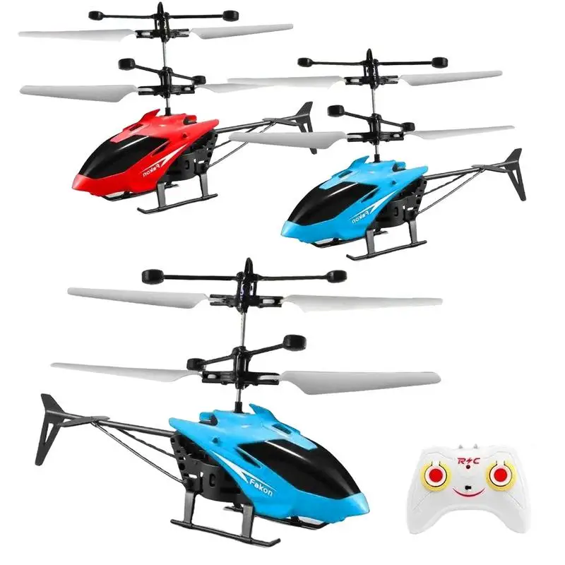 Novelty Kids Aircraft Toys Induction Hover Helicopter Toy High-Tech Hand-Controlled Drone Interactive Dual Wing Outdoor Gift