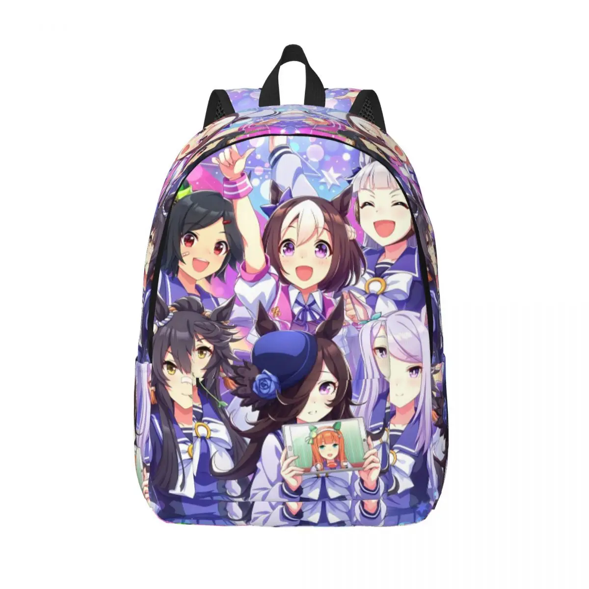 Umamusume Pretty Derby Teenage Backpack Sports Student Hiking Travel Anime Game Daypack for Men Women College Shoulder Bag