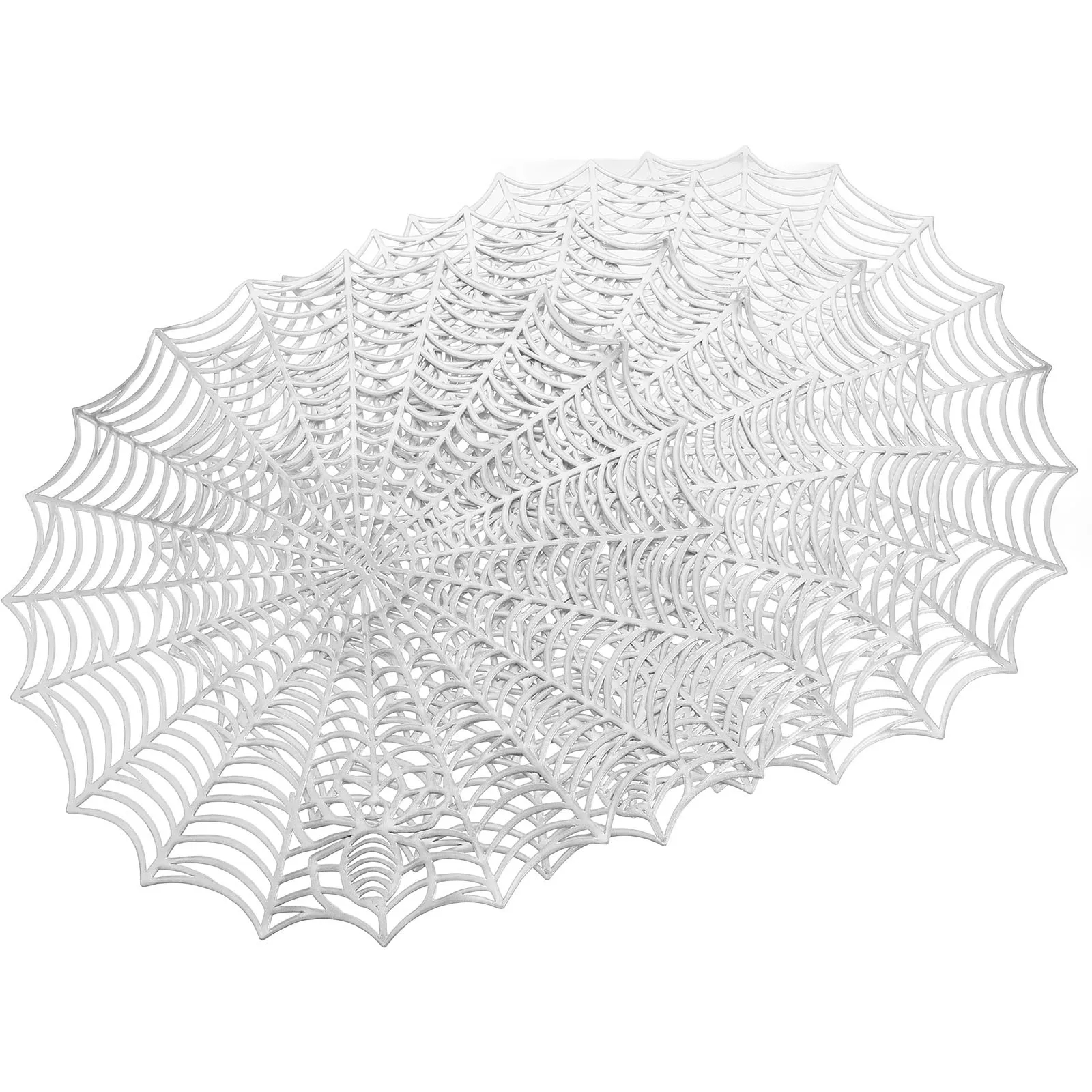 

4Pcs Round PVC Placemats Halloween Themed Non Slip Washable Table Mats for Home Decor PVC Placemats Place Mats