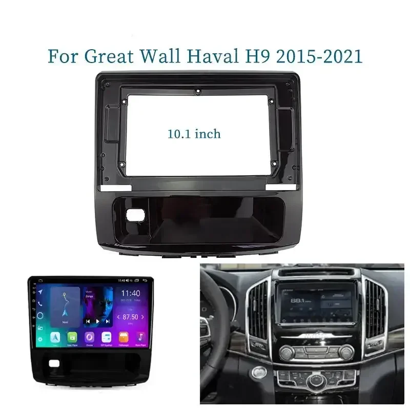 For GREAT WALL Haval H9 2015-2021 10.1 Inch Car Radio Fascia Frame Facials Install Panel Dashboard Trim Kit