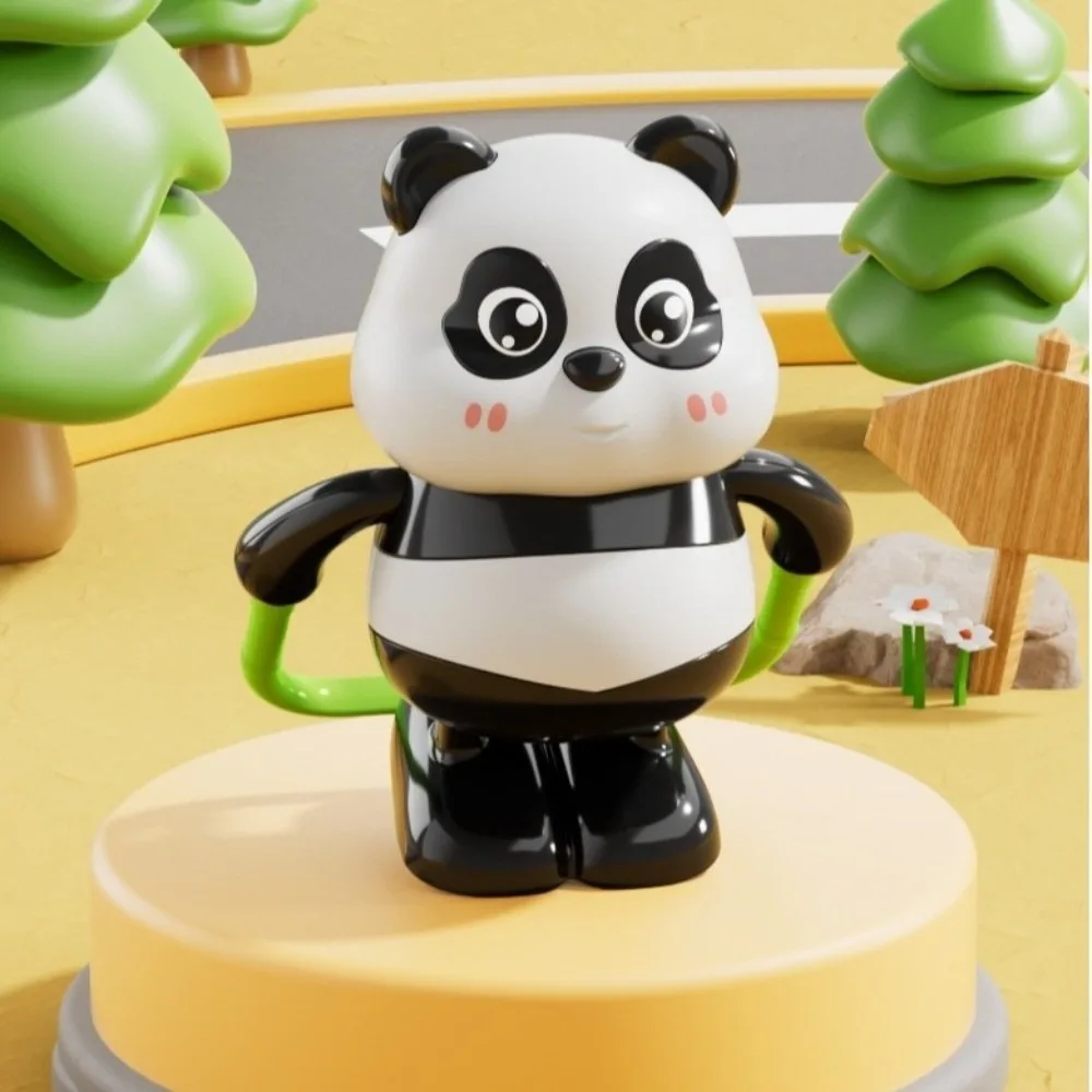 

Kawaii Skateboarding Action Wind Up Toy Jump Rope Action Plastic Sports Panda Ornament Funny Panda Toy Children