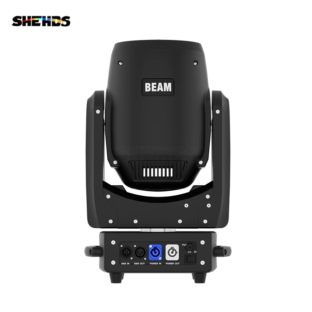 Imagem -03 - Shehds Peças Feixe 300w Led Iluminação de Cabeça Móvel e Anel com Rdm Colorido e Geada para Concerto de Casamento dj Discoteca Palco Luzes Dmx