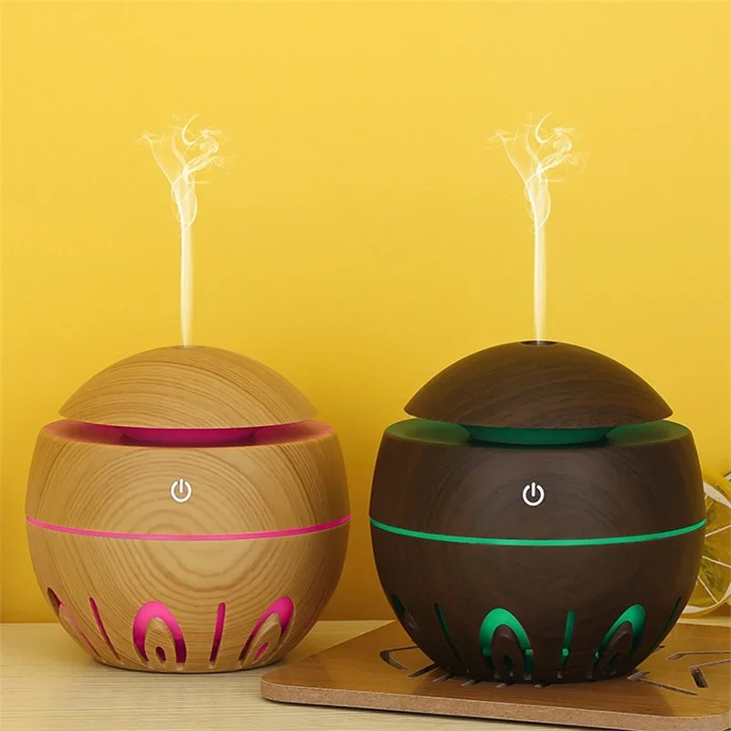 130ML Mini Portable Ultrasonic Air Humidifier USB Aroma Diffuser Oil essential Smell Diffuser humidifier Diffusers Difusor ml