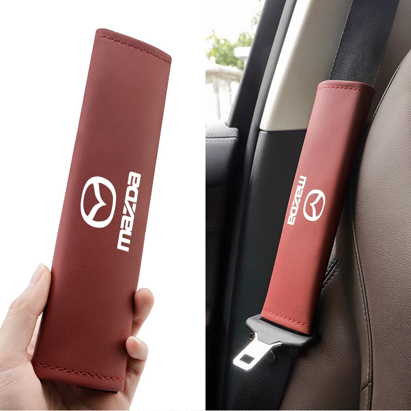 1Pcs Car Seat Safety Belt Shoulder Cover Auto Accessories For Mazda 3 6 CX5 2 CX3 CX9 MX5 RX8 Axela Demio Atenza MS GJI GH BK MP