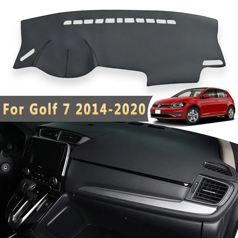 Auto Dashboard Abdeckung Für Volkswagen Golf 7 2020 2019 2018 2017 2016 2015 2014 Auto Matten Sonnenschutz Instrument Panel Zubehör pad