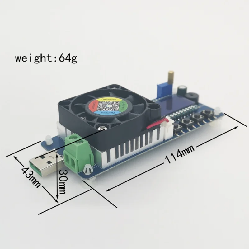 FX25 FX35 4A 5A Tester di capacità della batteria di carico elettronico corrente costante carico elettronico rilevatore di alimentazione USB resistore regolabile