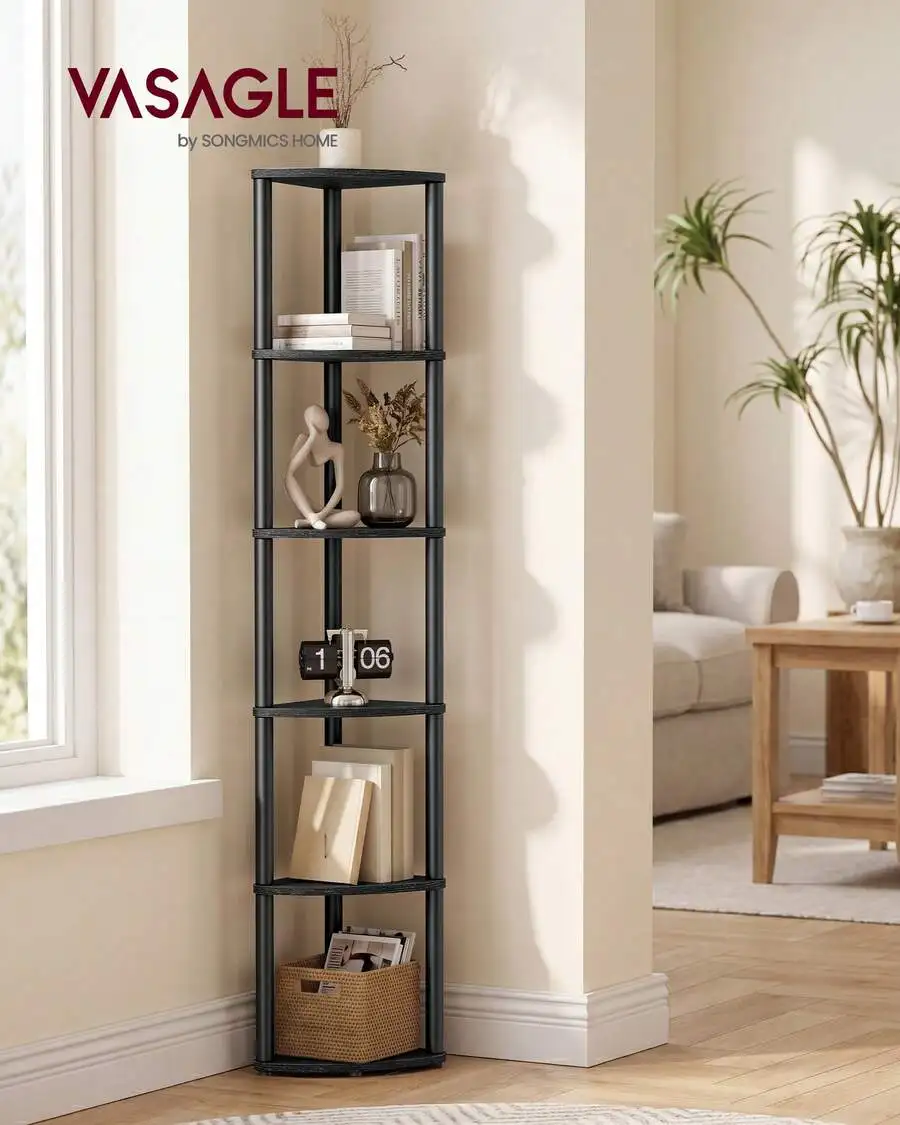 Superfast Toolless Assembly 6-Tier Shelf, Shelf Stand, 15.1 X 10.6 X 68.3 Inches, Living Room, Bedroom, Kitchen