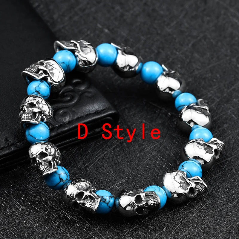 BEIER New Cool Punk Adjustable Skull Bracelet For Man 316 Stainless Steel Man\'s High Quality Jewelry BC8-027 Dropshipping