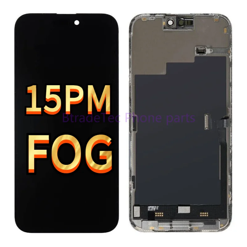 Original quality FOG LCD For iPhone 15 Pro Max LCD Touch Screen Digitizer Display Replacement Assembly