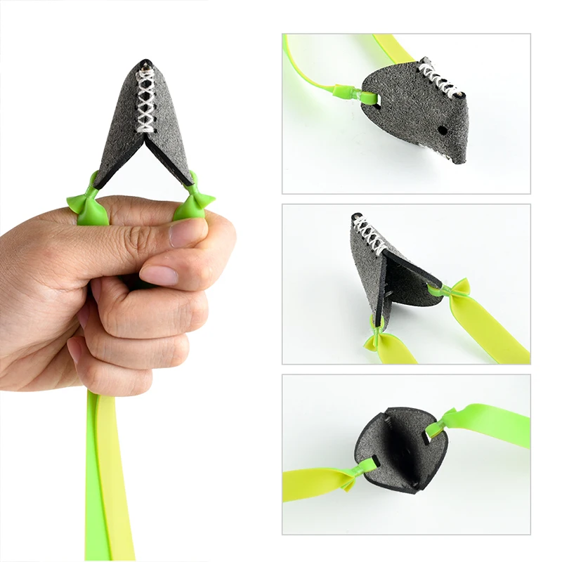 Large Capacity Tensile Resistant Slingshot Flat Rubber Band - Foldable Wide Elastic Band Assembly Accessories For Outdoor