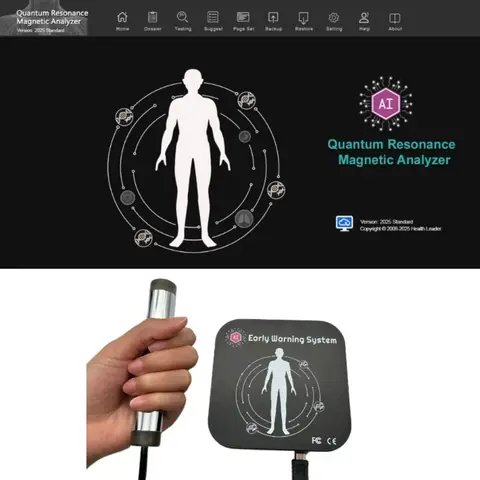 2026 Quantum Analysis Latest Version Exclusive New Mini Black Magnetic Resonance Analyzer Full Body Sub Health Diagnosis Machine