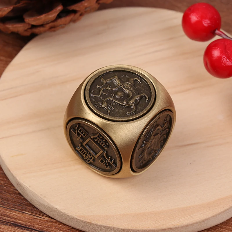 Vier Mythische Beesten Zes Gezichten Geluk Geld Fidget Spinner Stress Decompressie Kubus Voor Volwassen Antistress Speelgoed