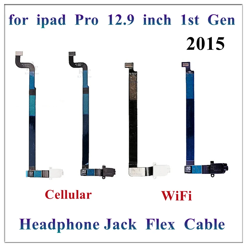 1Pcs For Ipad Pro 12.9 Inch 1st Gen 2015 A1584 A1652 Headphone Audio Earphone Jack Dock Port Flex Cable Repair Parts