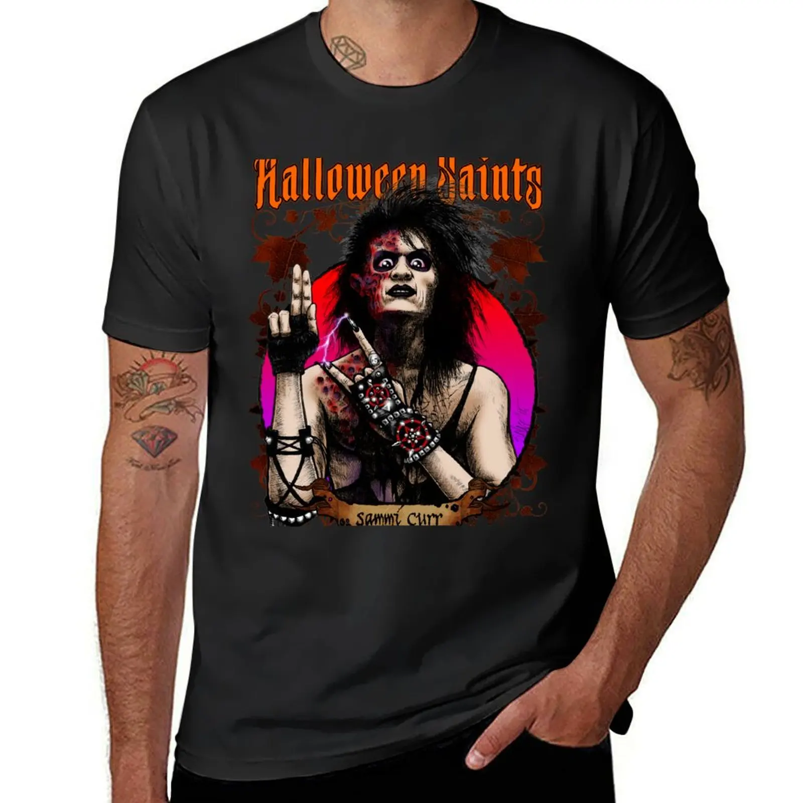 Halloween Saints: Sammi Curr T-Shirt for a boy shirts graphic tees black t-shirts for men