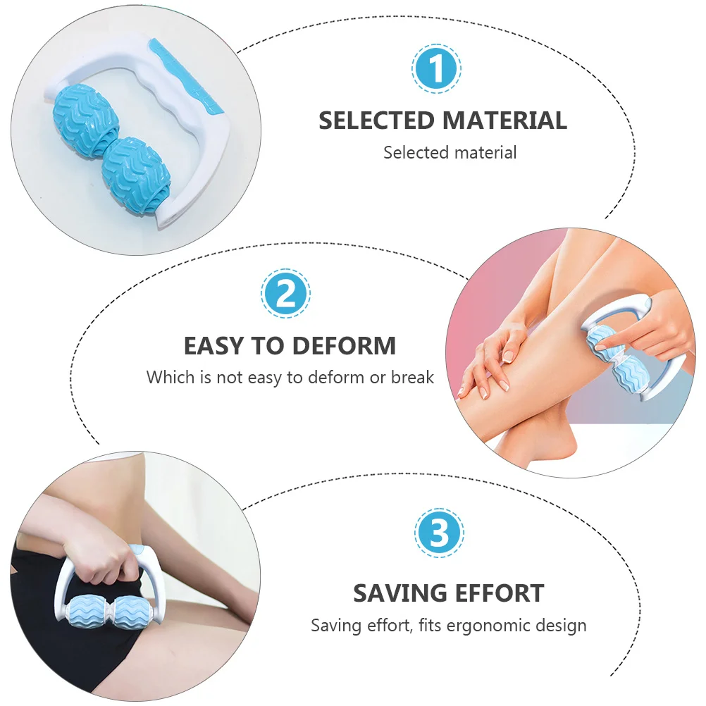 

Portable Muscle Relax Handheld Massage Roller Durable Fitness Massager for Body Neck Arms Legs Relaxation Tool