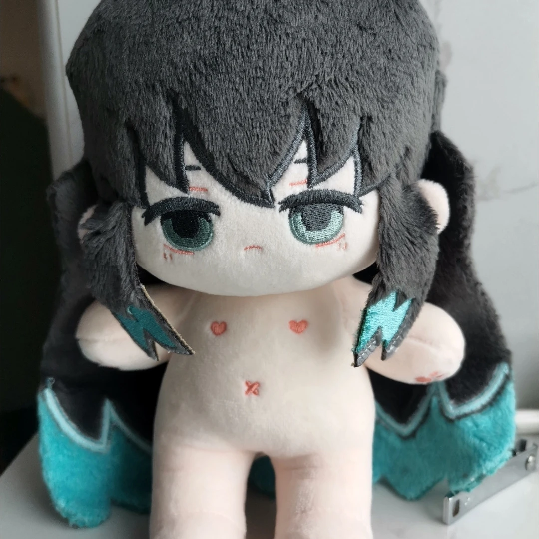 Gefüllte 20 cm Anime Demon Slayer Tokitou Muichirou Figur Dress-up Baumwolle Puppe Spielzeug für Kinder Erwachsene Sammeln Kawaii Geschenke
