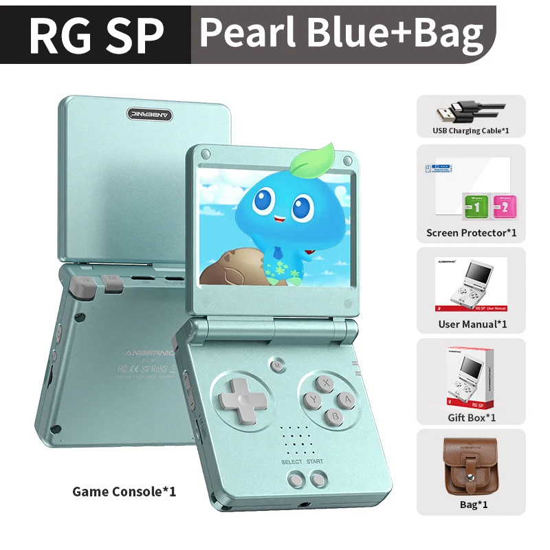 Anbernic RGSP Flip Retro Handheld Game Console Linux 64-bit 3300mAh Portable Gaming Player Supports Wifi RixelHK Streaming RG SP image 3